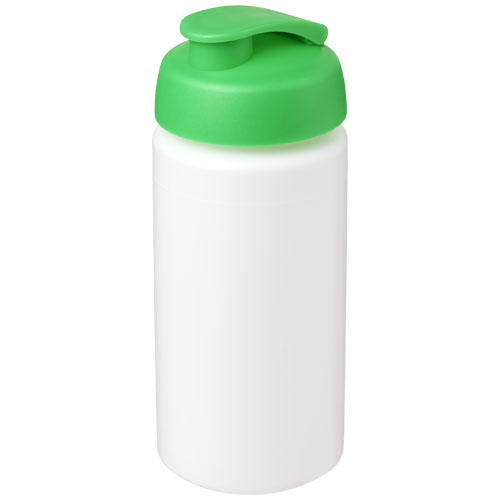 Gourde publicitaire de sport 500ml Baseline® Blanc / Vert